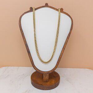 10K Gold Double Cuban Link Chain Necklace 25” 24g 3D Box Style